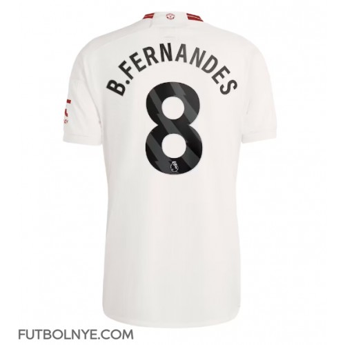 Camiseta Manchester United Bruno Fernandes #8 Tercera Equipación 2023-24 manga corta